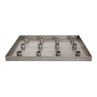 Walther&co zinc 12-candle tray for 22 mm candles