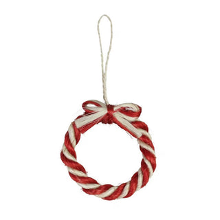 Jute Candy Cane Ornament