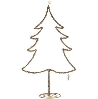 Walther&co Standing Golden Beads Christmas Tree