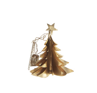 Walther&co Standing Brass Christmas Tree