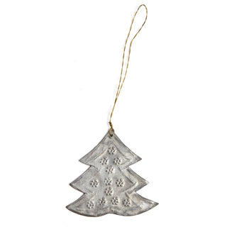 Walther&co Small Zinc Christmas Tree Ornament