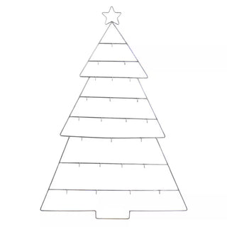 Antique Zinc Christmas Tree with 24 Hooks