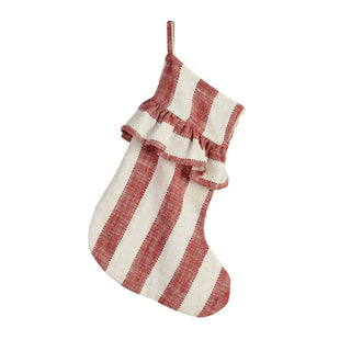 Christmas Stocking - Stripe Red/White