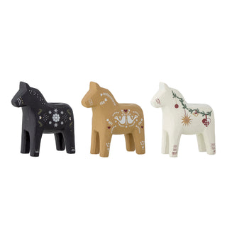 Dala Horses Candle Holders, Set of 3