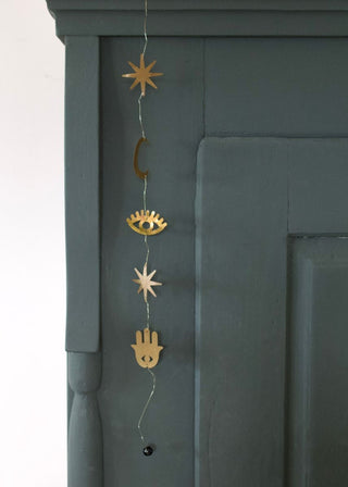 Brass lunar garland