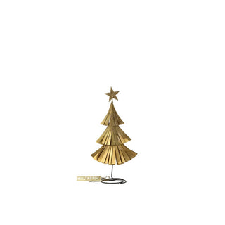 Christmas Tree fringed, brass -  20 cm