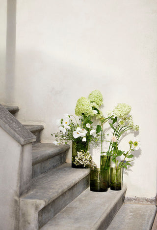 Mould-blown Fern Slim Glass Vase