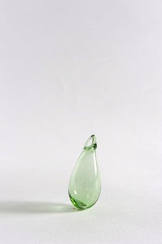 Blown glass treardrop ornament