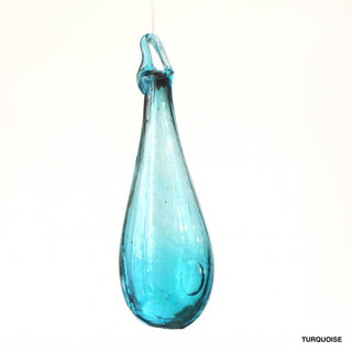 Blown glass treardrop ornament