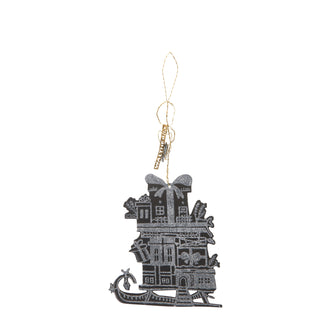Walther&co Presents on Sledge Glitter Ornament