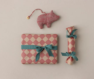 Maileg Pig Red Fabric Ornament