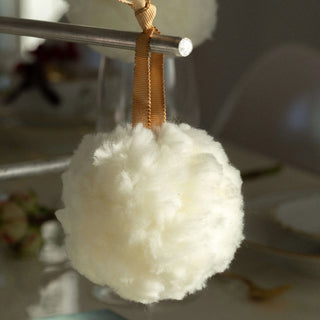 Vintage large handmade Merino Wool Snowball