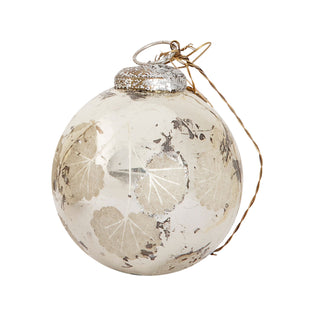 Walther&co Silver Leaves Bauble