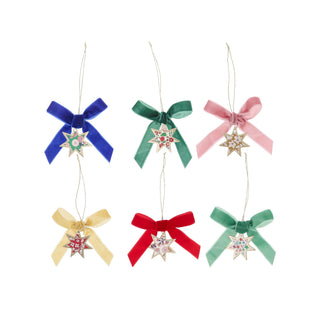 Liberty Velvet Bow No-snap Crackers - Pack of 6