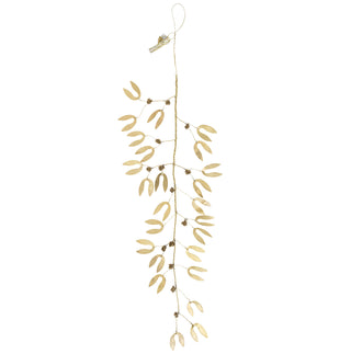 Walther&co Large Brass Mistletoe Branch