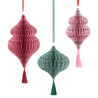 Molly Mahon Large Honeycomb Decorations - Set of 3