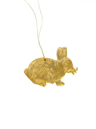 Brass rabbit ornament