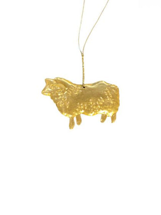 Brass sheep ornament