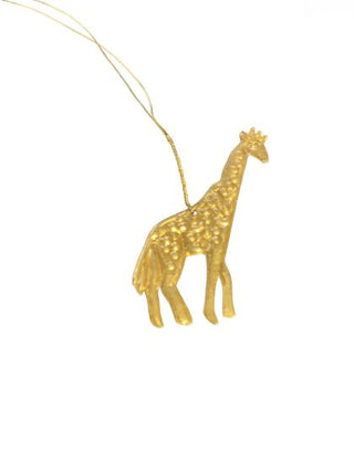 Brass giraffe ornament