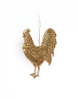 Brass Rooster Ornament