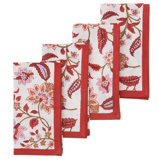 Divya Ruby Napkins - set of 4
