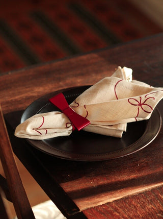 Red Bow Napkin Ring