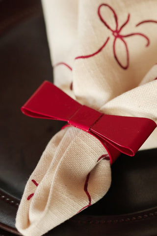 Red Bow Napkin Ring