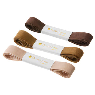 Set of 3 Large Organza Ribbons - 10 m