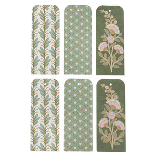 Gift Tags Calla Fern - set of 6