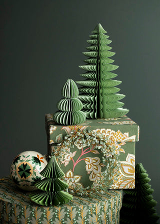 Honeycomb Christmas Trees Forest - Set of 4