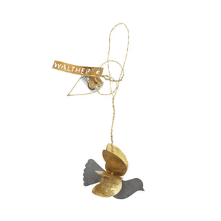 Small bird, brass and zinc ornament