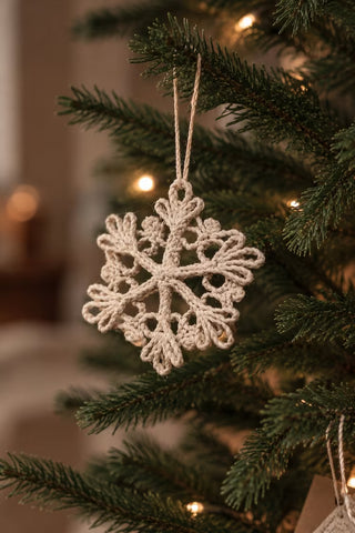Jute Snowflake Ornament