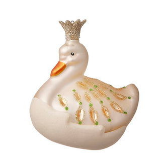 Swan Champagne Glass Ornament