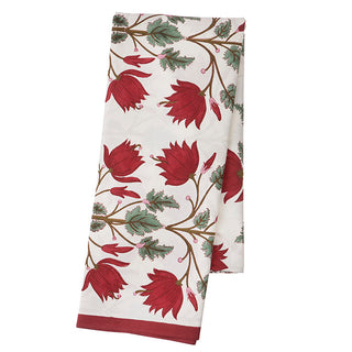 Flora Scarlet Tablecloth