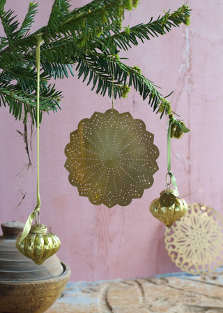 Brass round ornament