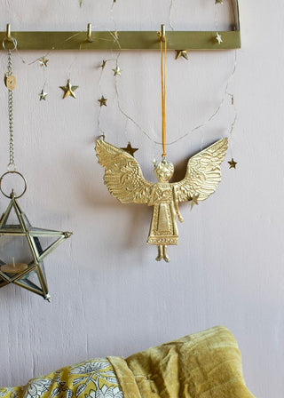 Brass angel ornament