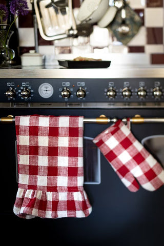 Table Runner - Red/White Check