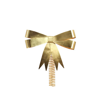 Brass Ribbon Bow Tree Topper