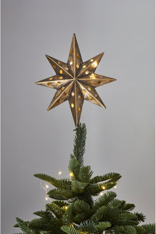 Large LED hanging or tree top gold star