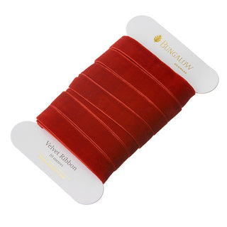 Velvet Ribbon 16mm Scarlet