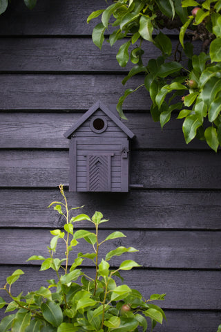 Multiholk Carbon Black Feeder and Bird Nest