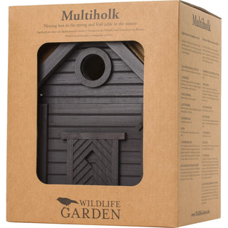 Multiholk Carbon Black Feeder and Bird Nest