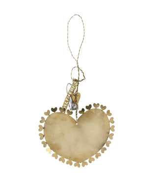 Walther and co brass heart ornament