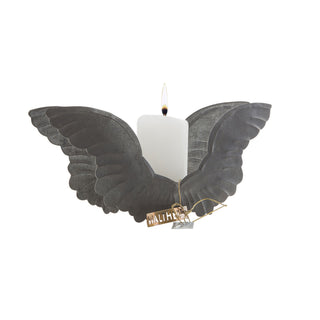 Walther&co Angel Wings Zinc Candlestand