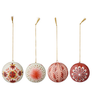 Papier Mâché Baubles Gaya Berry - Set of 4