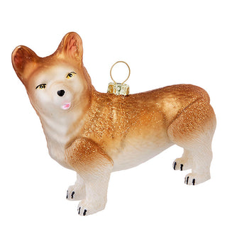 Corgi Glass Ornament