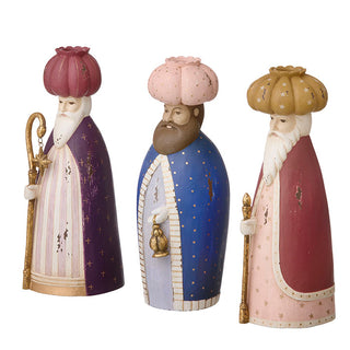 Set of 3 Ruby Wise Men Candle Holders