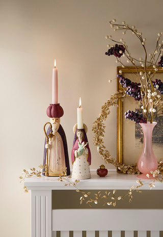 Set of 3 Ruby Wise Men Candle Holders