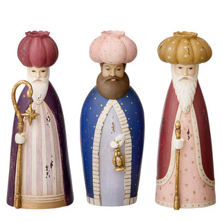 Set of 3 Ruby Wise Men Candle Holders