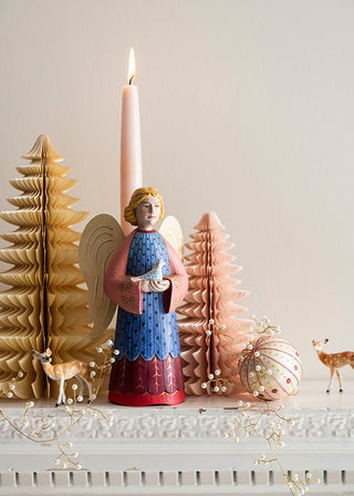 Angel with Dove Candle Holder